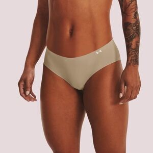 NWT 3Pack Under Armour Women's Tan Seamless Briefs‎ - XS